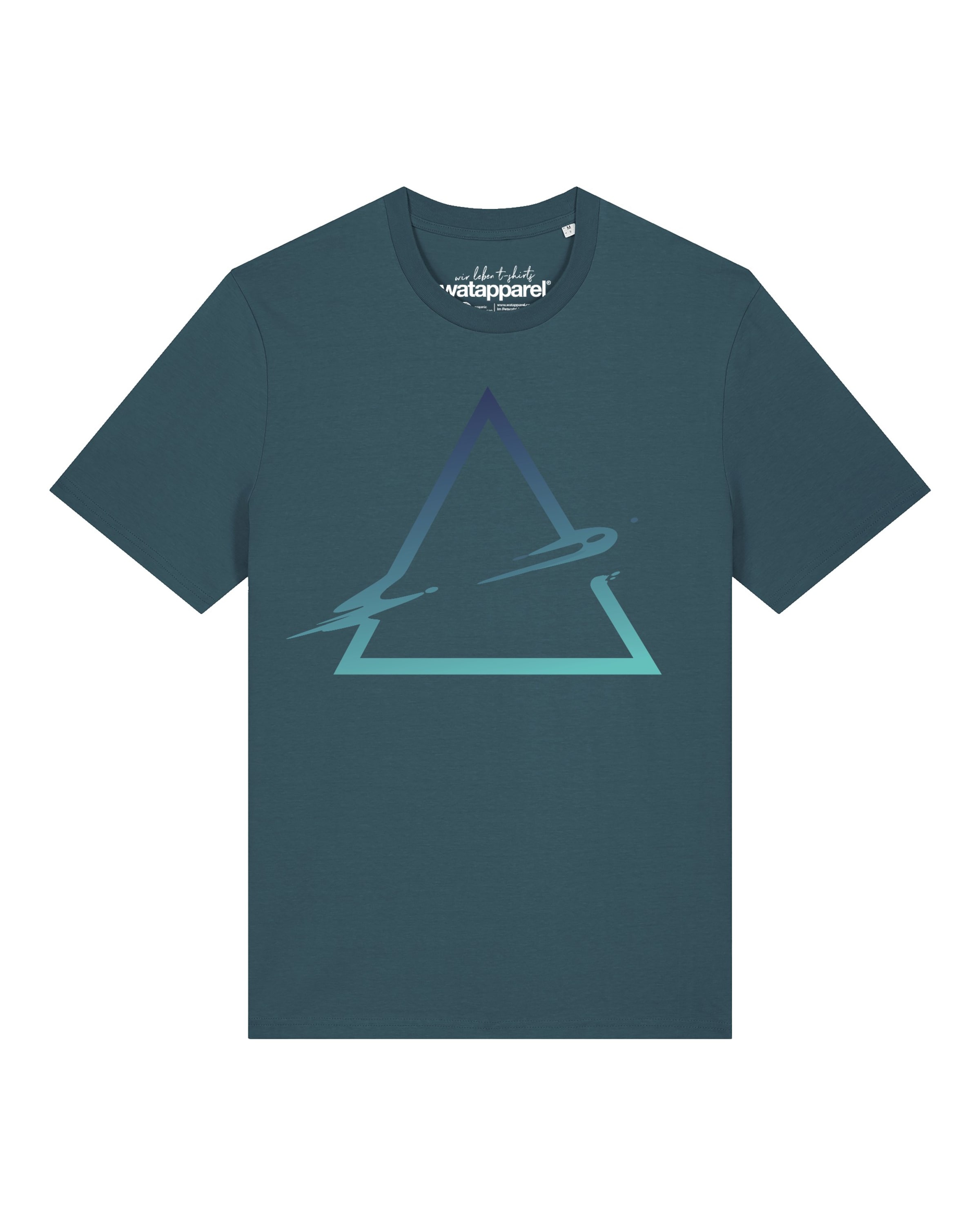 T-Shirt 'Triangle' Watapparel en vert : devant