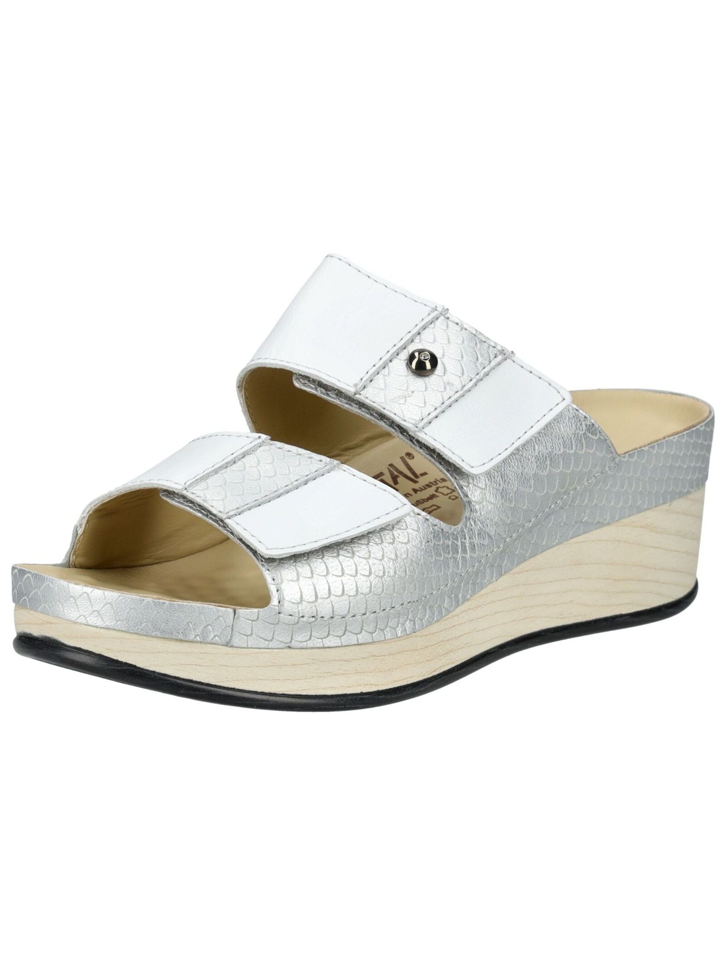 vital Mules in Silver: front