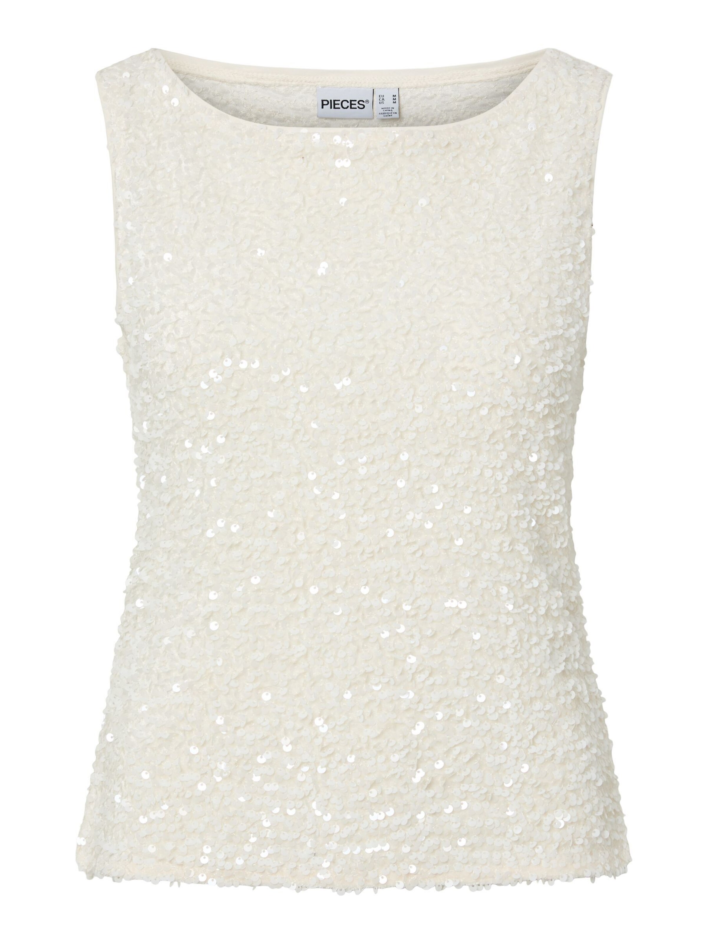 PIECES Top 'KAMMY' in M in White, Item view