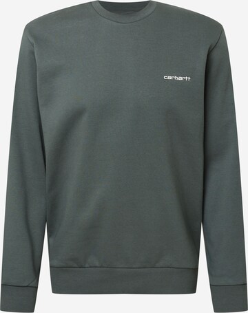 Carhartt WIP Sweatshirt 'Script Embroidery' in Green: front