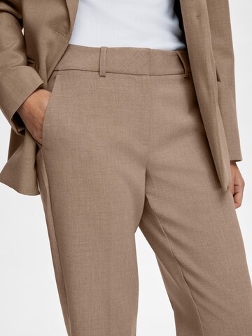 regular Pantaloni con piega frontale 'Rita-Ria' di SELECTED FEMME in beige