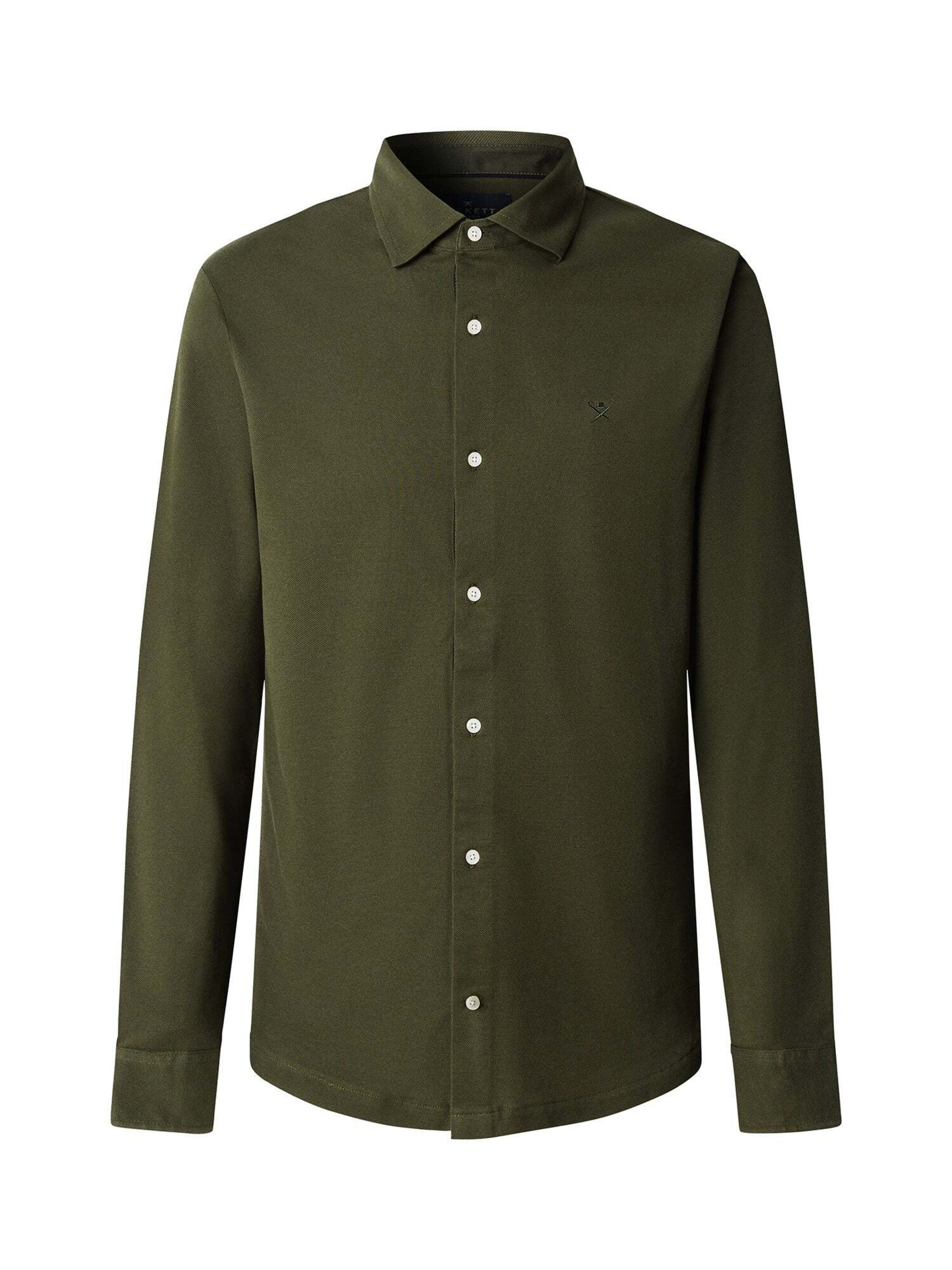 Hackett London Regular fit Button Up Shirt in Green: front