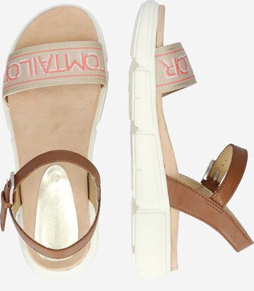 TOM TAILOR Strap sandal in Beige