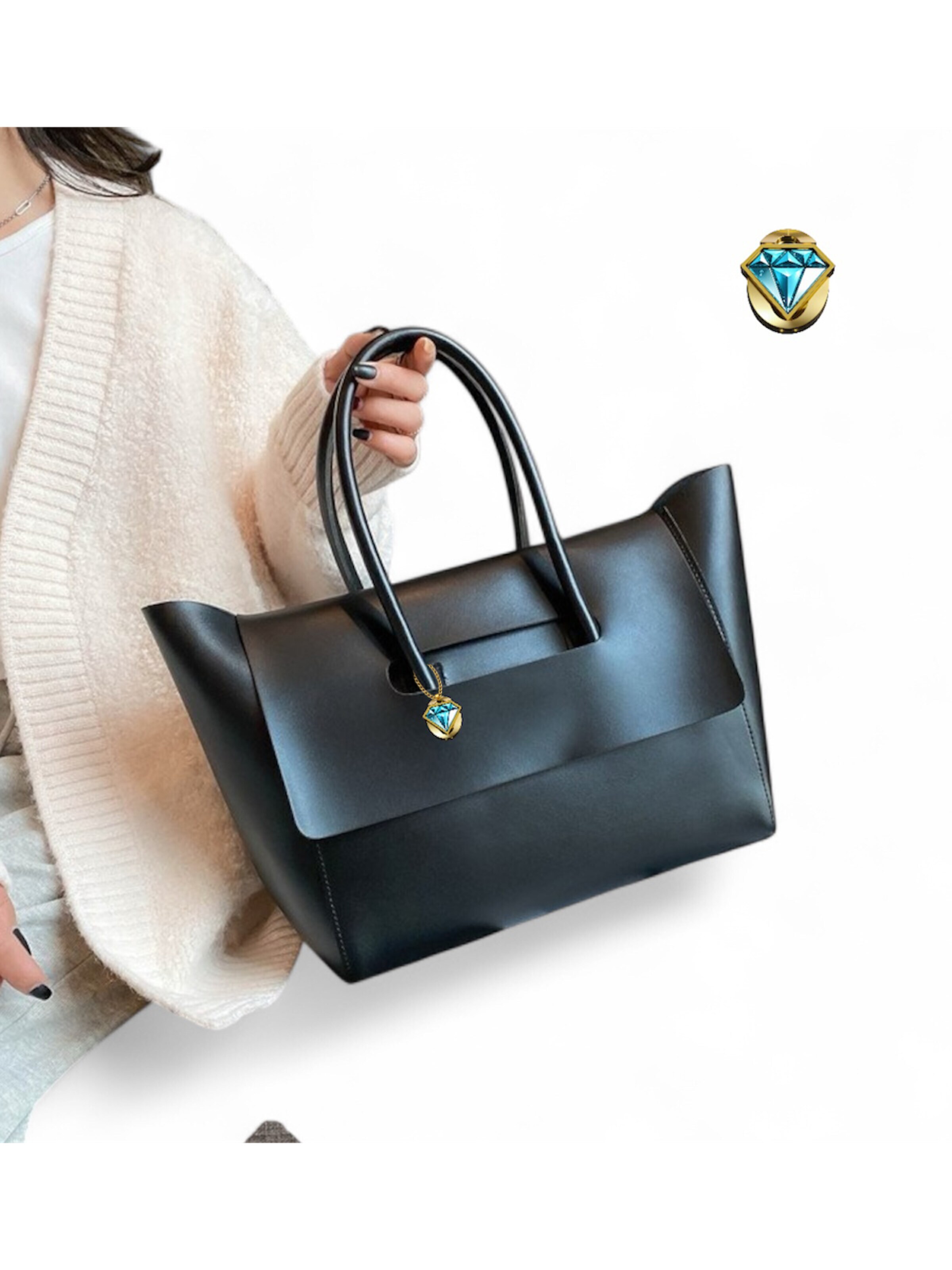 Elegon Handbag 'Model Bhutan' in Black