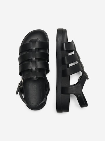 ONLY Strap Sandals in Black