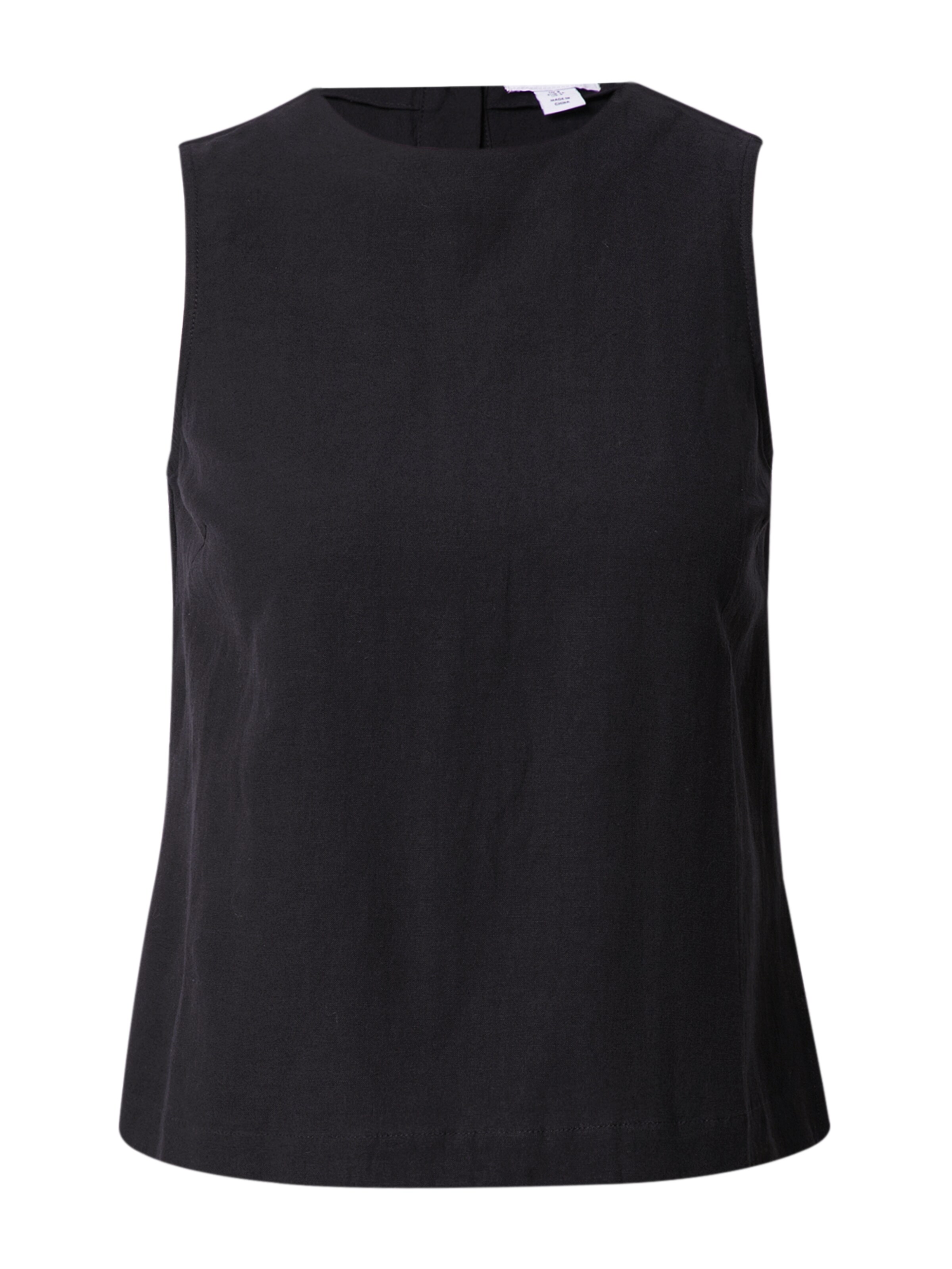 Warehouse Топ в Черный: спереди