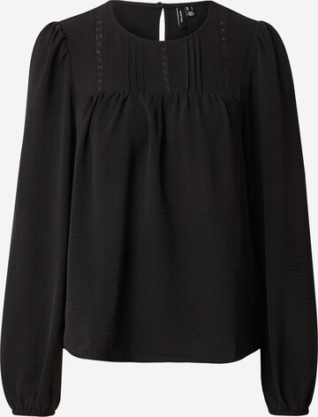 VERO MODA Blouse 'ALVA' in Zwart: voorkant