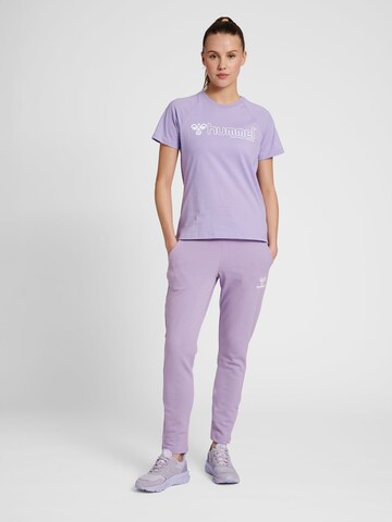 Hummel Slim fit Workout Pants 'Noni 2.0' in Purple