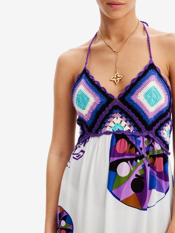 Desigual - Vestido de praia 'Moon' em branco