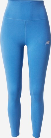 new balance Skinny Workout Pants 'Essentials Harmony' in Blue: front