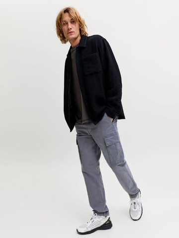 JACK & JONES Regular Cargo Pants 'JPSTKane Frank' in Grey