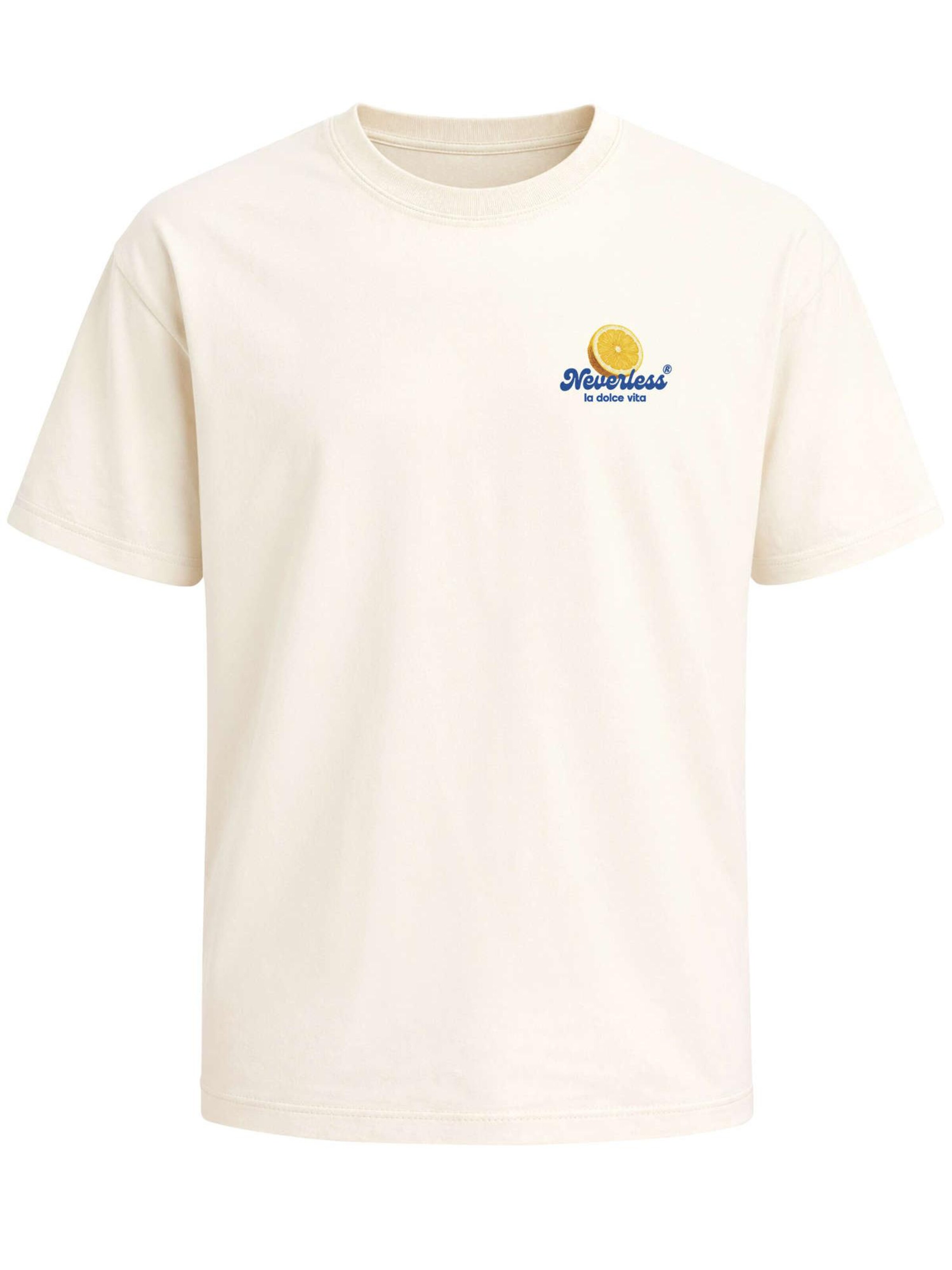 Neverless Shirt 'Lemon Squeezy'‌‌‌‌‌ in Beige
