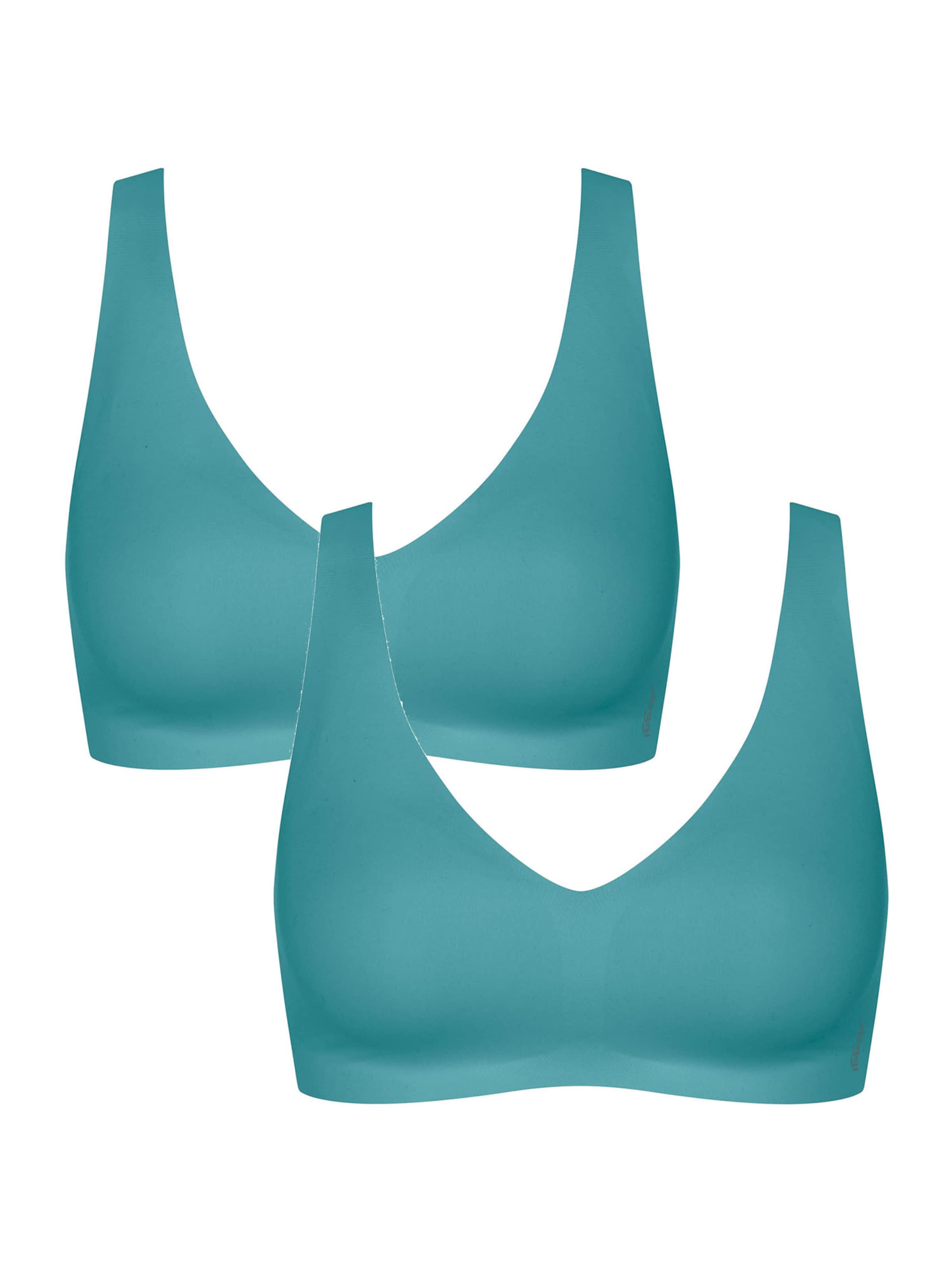 SLOGGI Bralette Bra 'Zero Feel 2.0' in Green: front