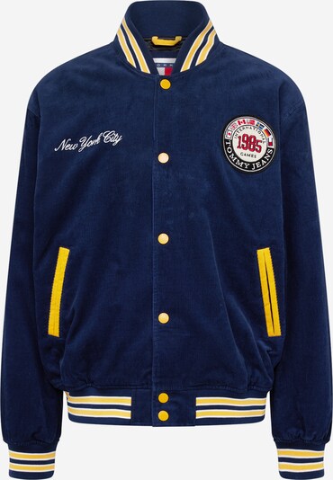 Tommy Jeans Veste mi-saison 'ARCHIVE GAMES VARSITY' en bleu foncé / jaune / rouge / blanc, Vue avec produit