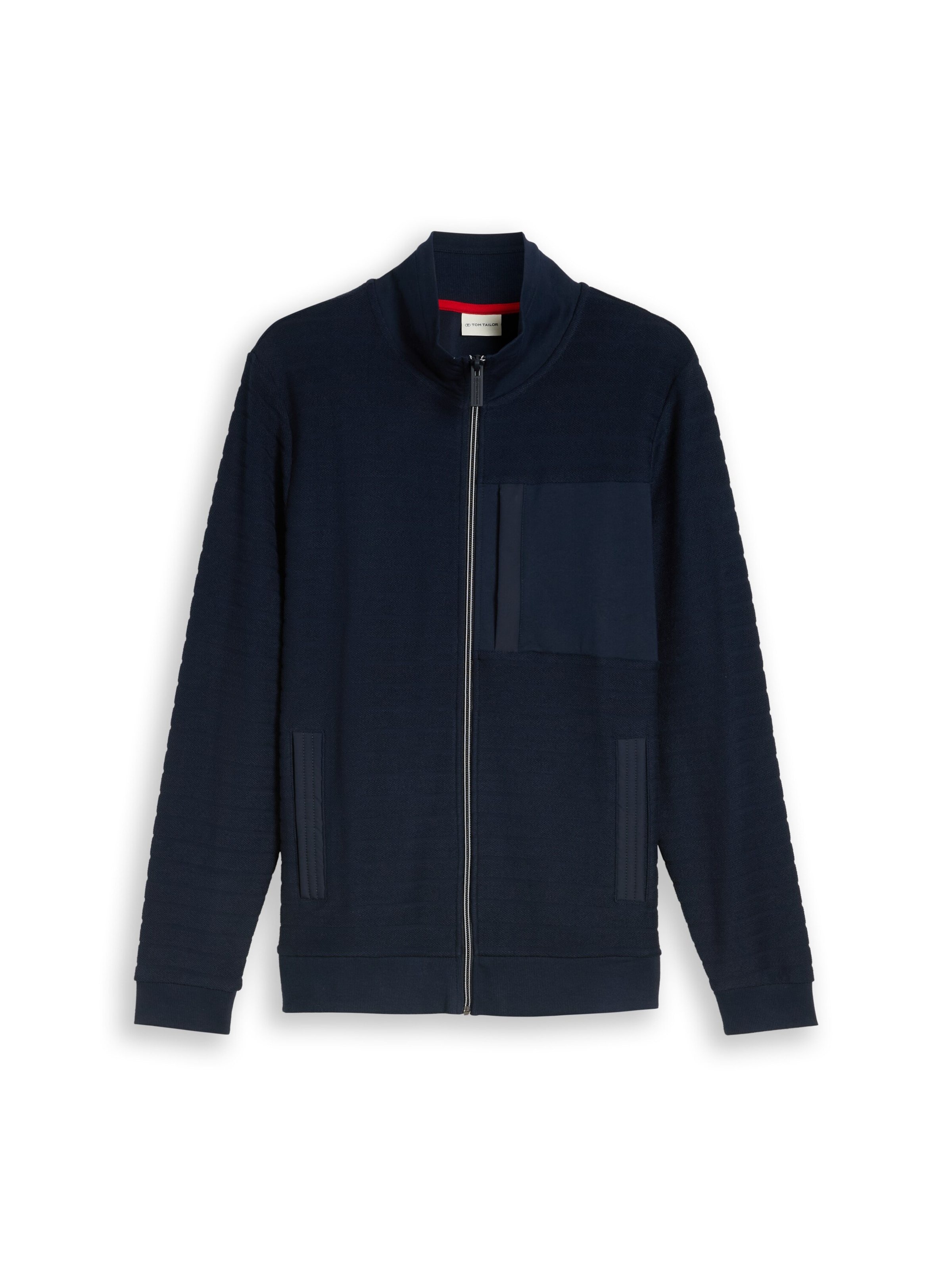 TOM TAILOR Sweatjacke in Blau: Vorderseite