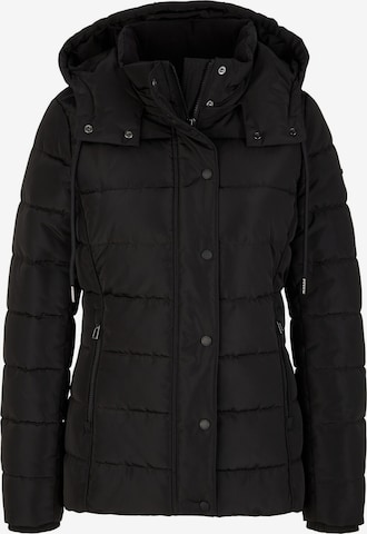 TOM TAILOR Winter Jacket in Black: front