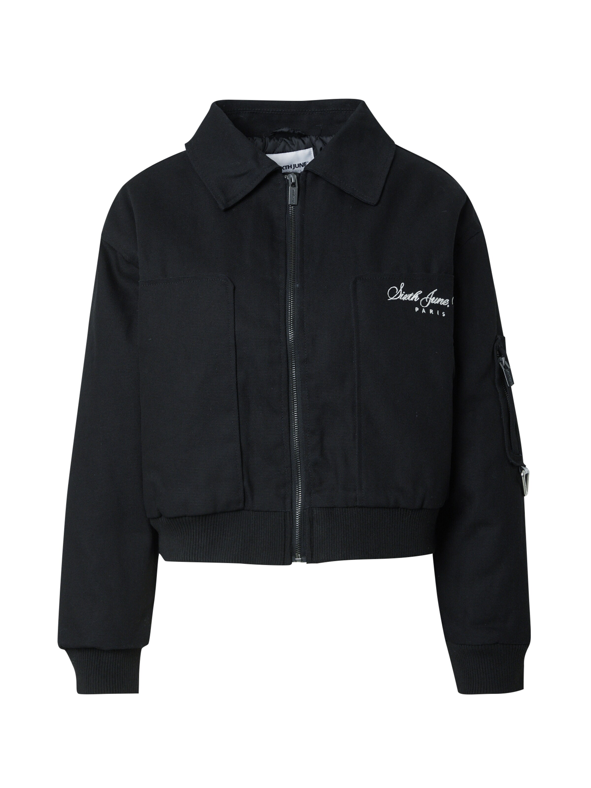 Sixth June Φθινοπωρινό και ανοιξιάτικο μπουφάν σε μαύρο: μπροστά