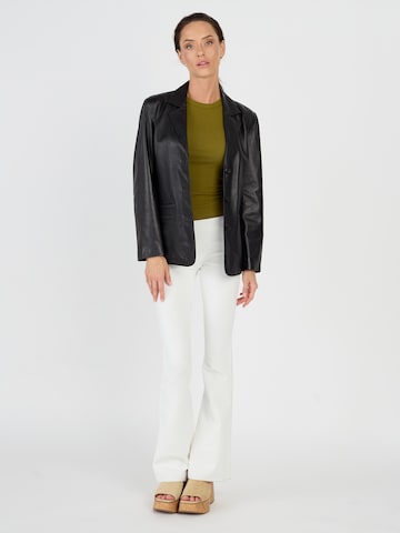 JCC Lederblazer in Schwarz