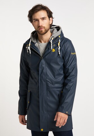 Schmuddelwedda Between-Seasons Parka in Blue: front