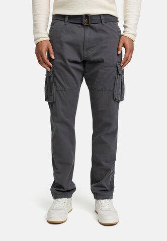 Regular Pantalon cargo 'INPascan' INDICODE JEANS en gris : devant