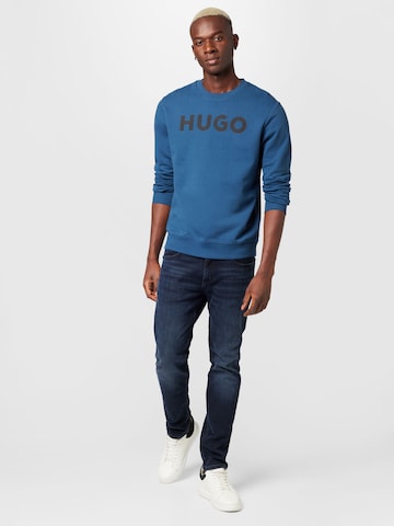 HUGO Sweatshirt 'Dem' in Blauw