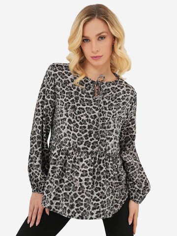 Bigdart Bluse in Grau: Vorderseite