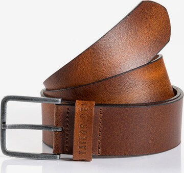 TOM TAILOR Belt 'Dustin' in Brown: front