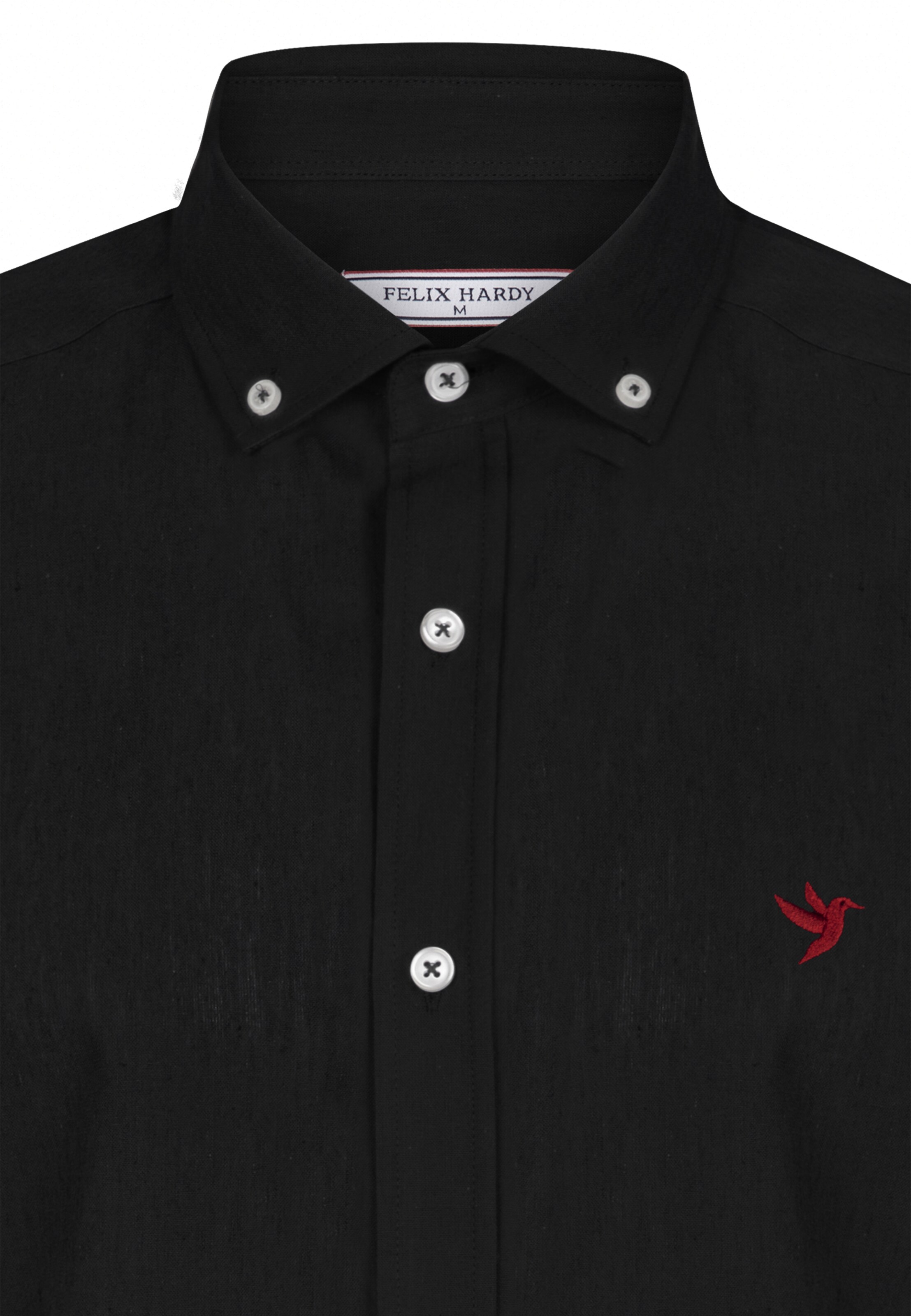 Felix Hardy Regular fit Button Up Shirt in Black