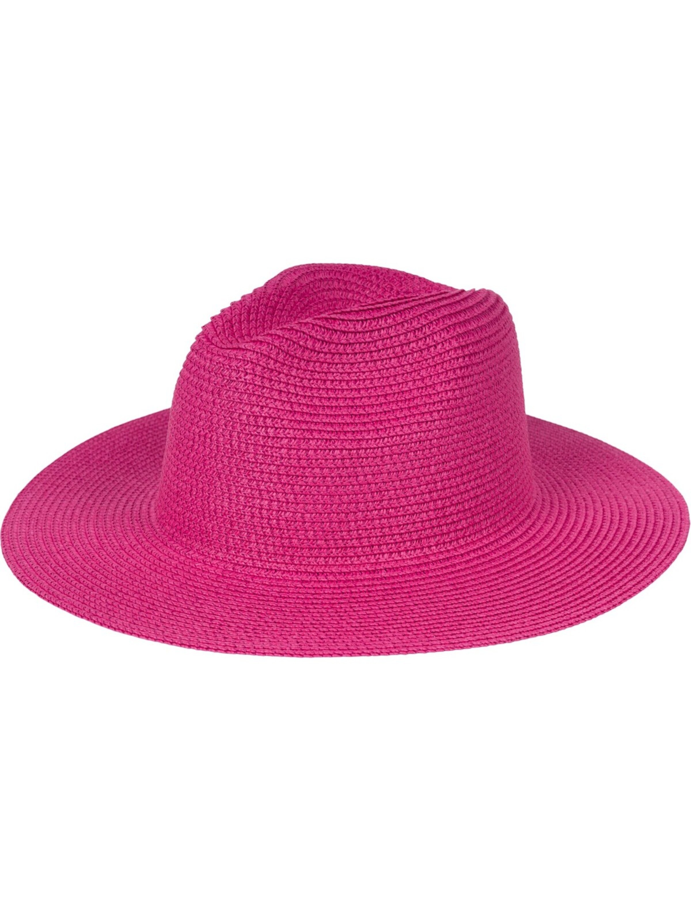 styleBREAKER Hut 'Panama Strohhut - Knautschhut'‌‌‌‌ in Pink