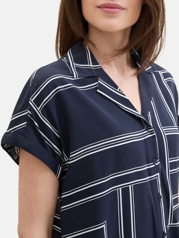 TOM TAILOR Bluse in Blau