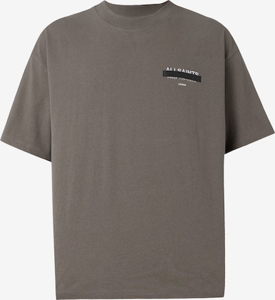 AllSaints Majica 'REDACT' u tamo siva / crna / bijela, Pregled proizvoda