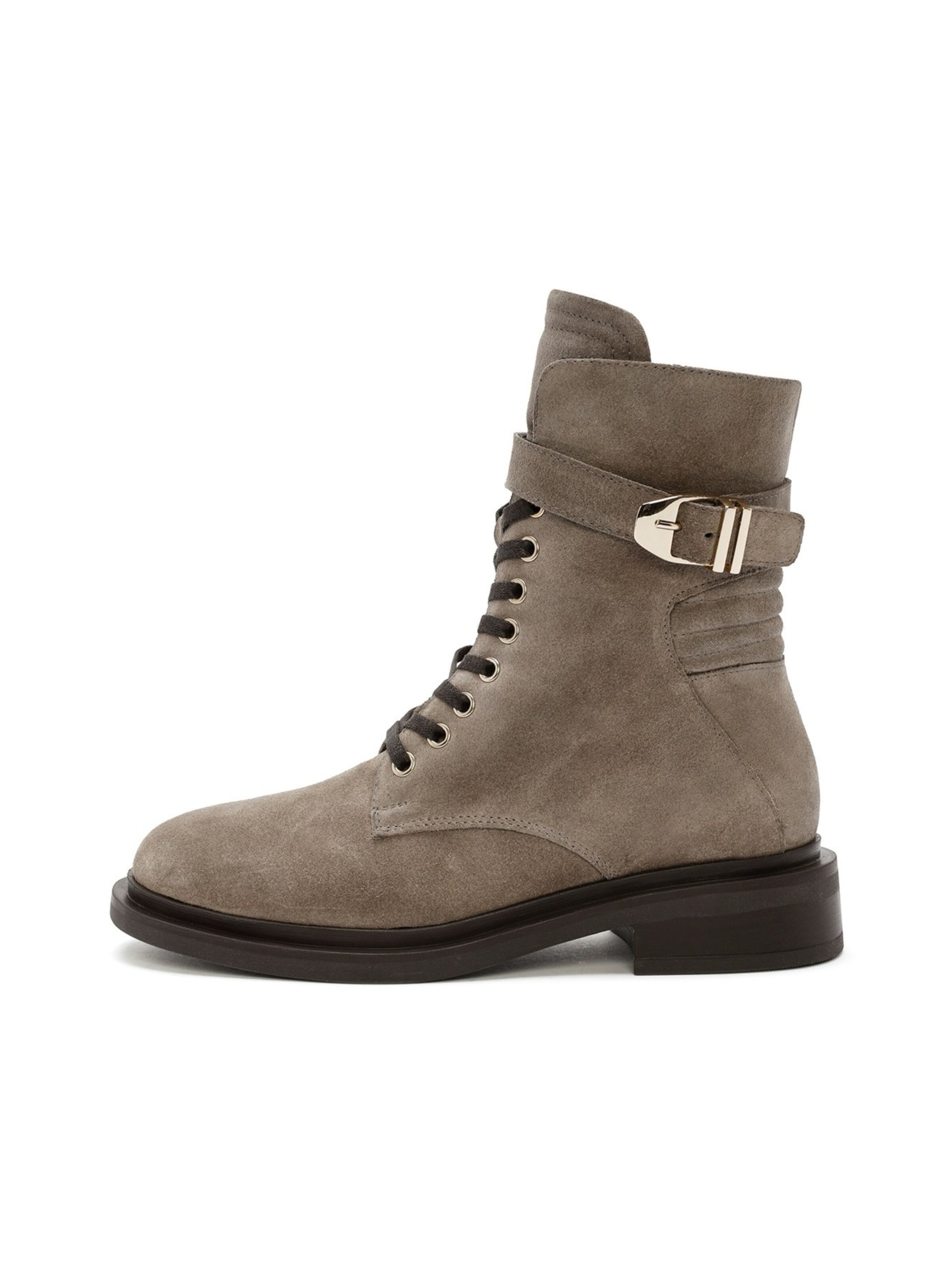 Derimod Veterlaarsjes in Bruin: voorkant