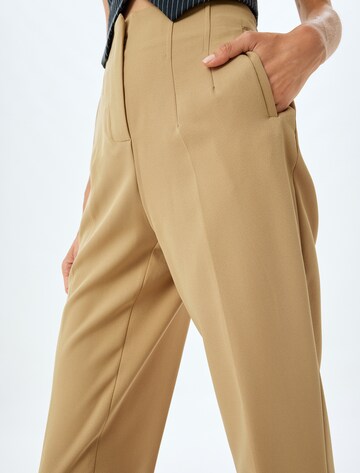 Koton Regular Pleated Pants in Beige