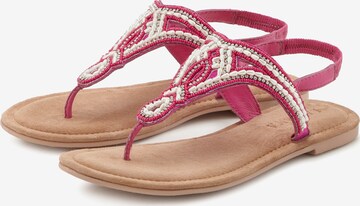 LASCANA T-Bar Sandals in Pink