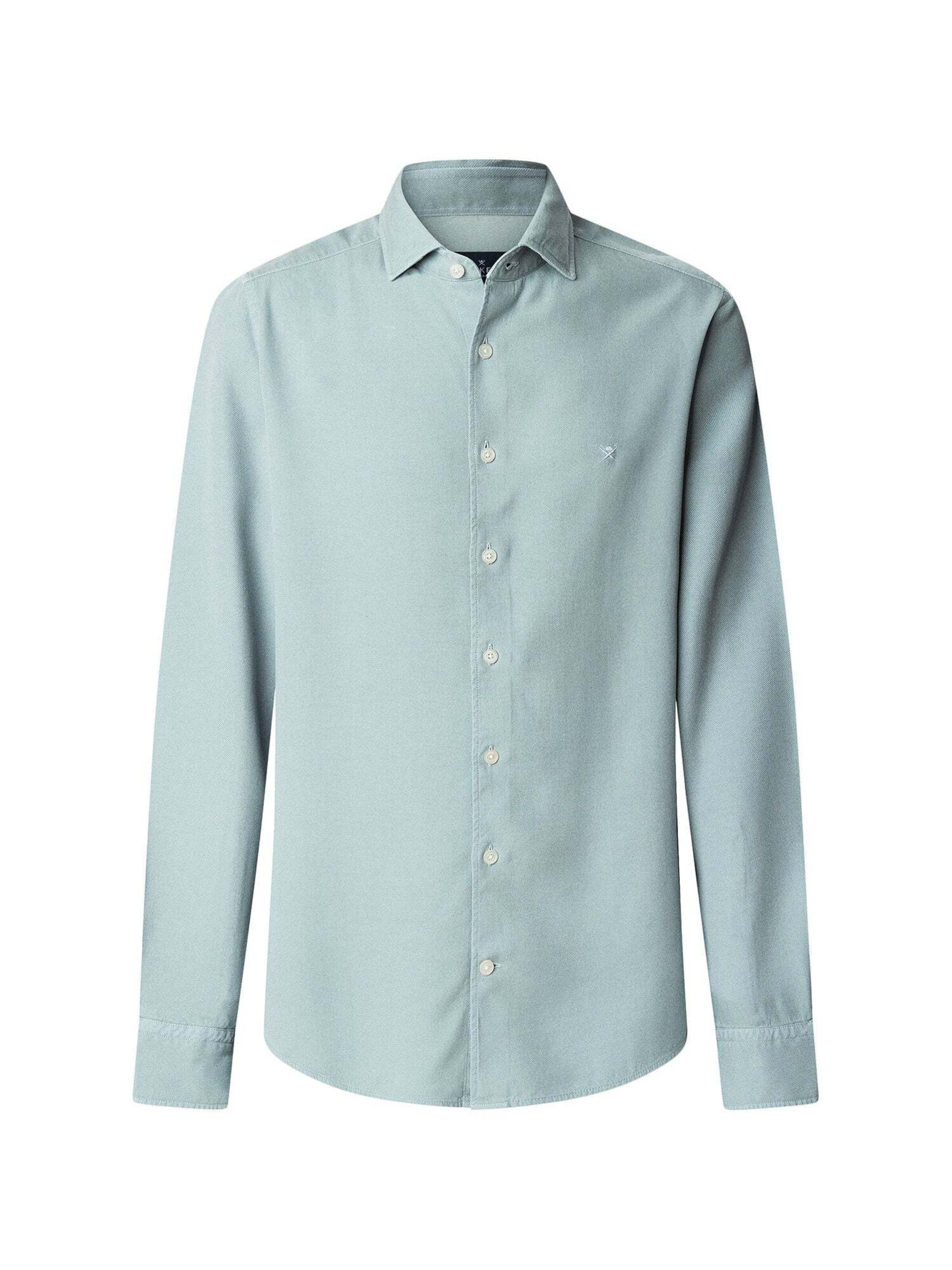 Hackett London Regular fit Overhemd in Blauw: voorkant