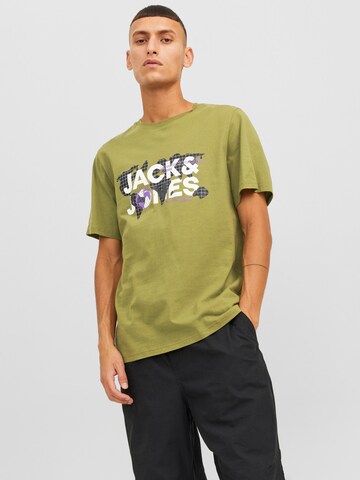 Tricou 'DUST' de la JACK & JONES pe verde