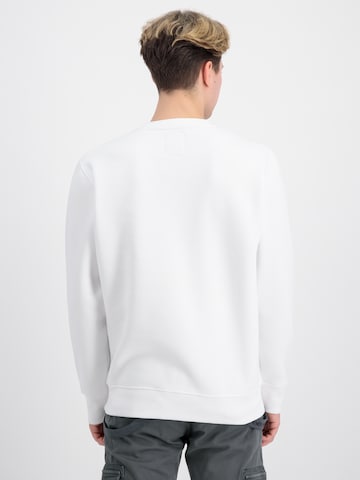 ALPHA INDUSTRIES Sweatshirt i hvit