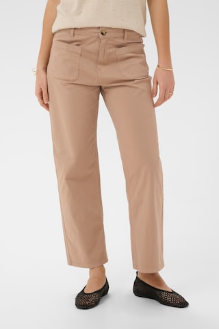 Cream Pants 'CRBerta' in Beige: front