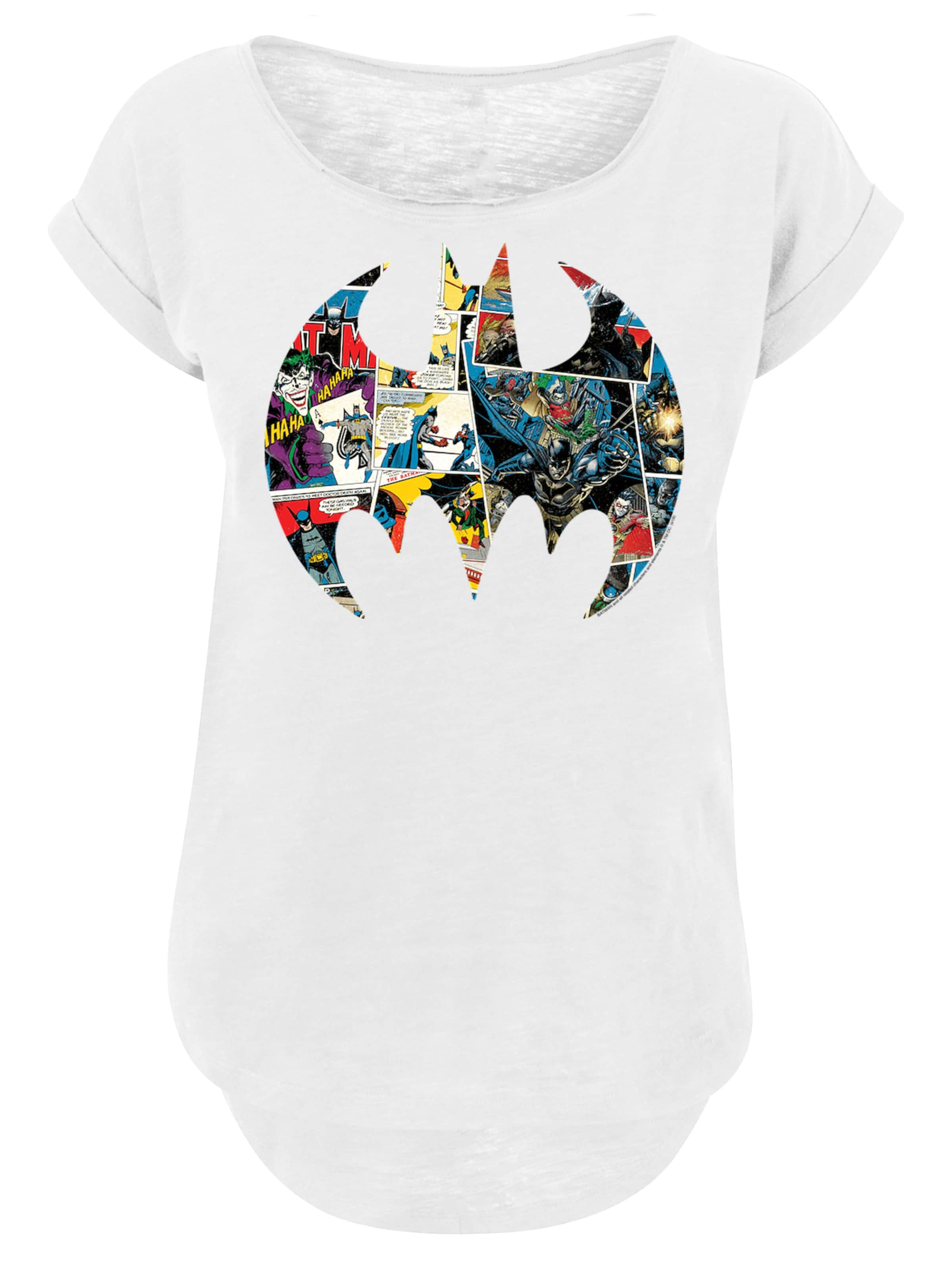 T-shirt 'DC Comics Batman Comic Book' F4NT4STIC en blanc : devant