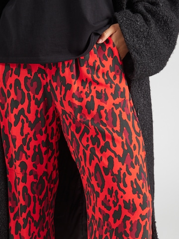 ONLY Carmakoma Wide leg Trousers 'CARHARMONY' in Red