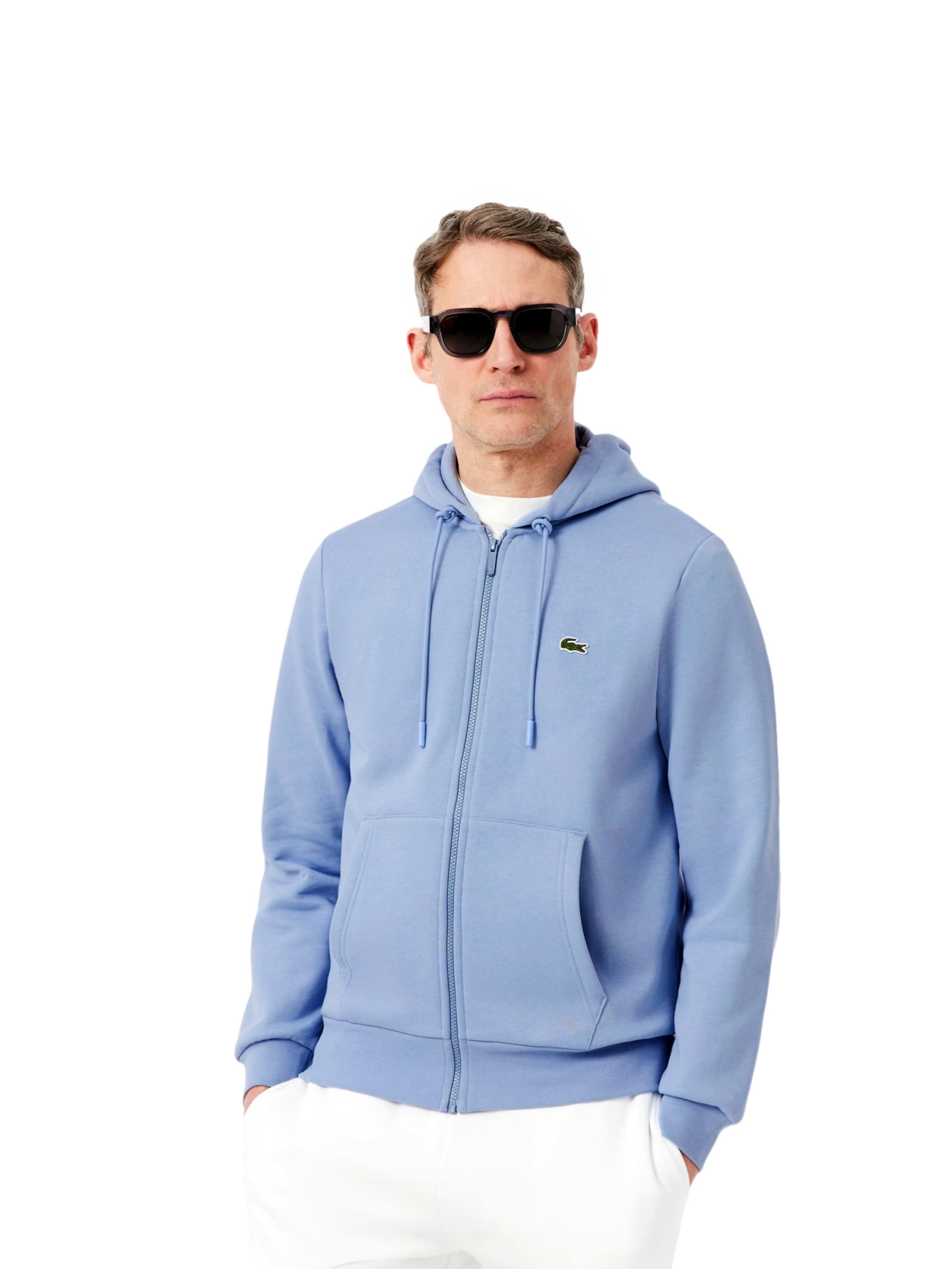 Veste de survêtement LACOSTE en bleu : devant