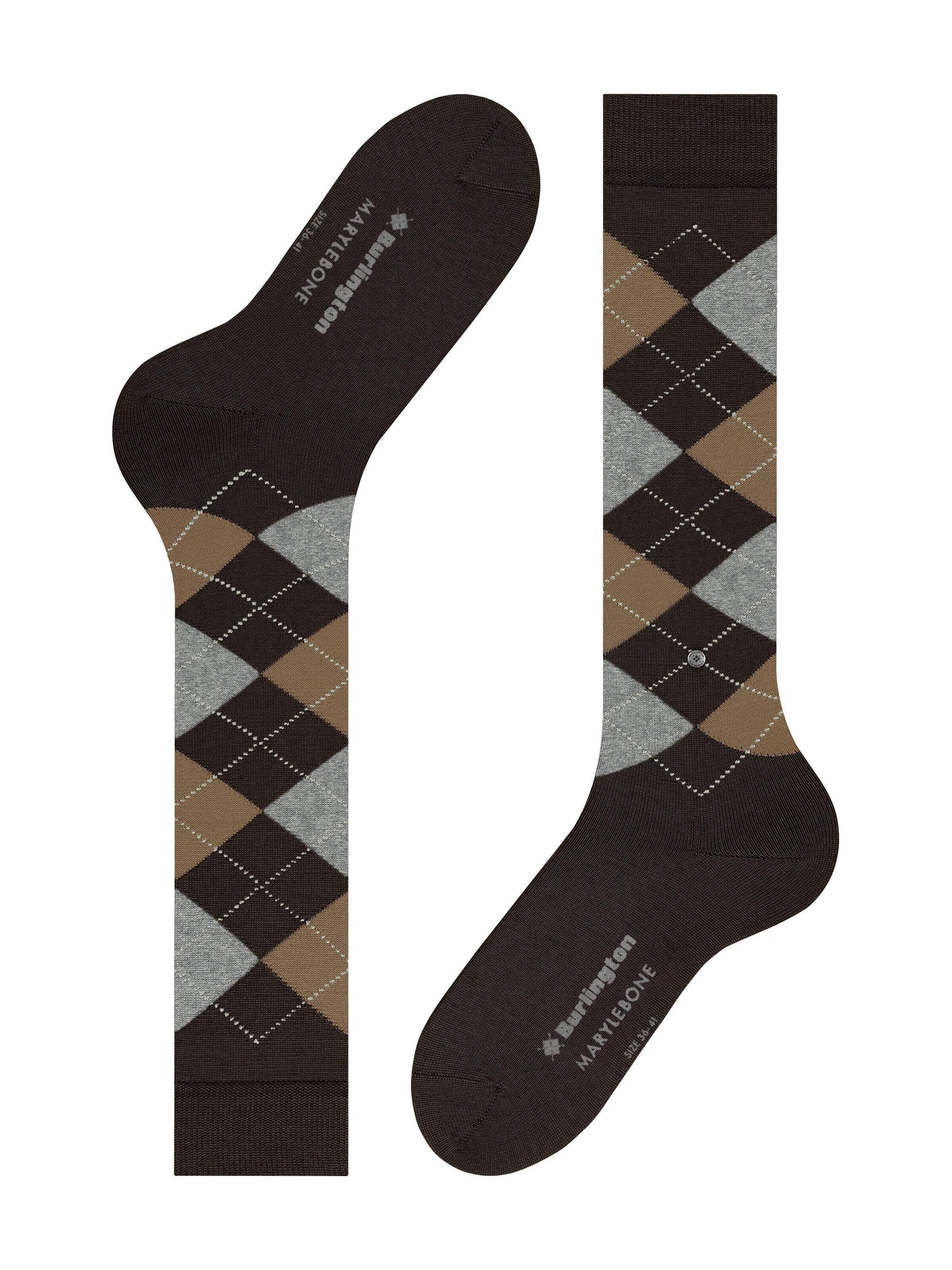 BURLINGTON Overknee Strümpfe 'Marylebone'‌‌‌‌‌‌‌‌ in Braun