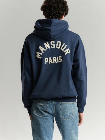 Mansour Pullover 'Paris College Hoodie' in Blau