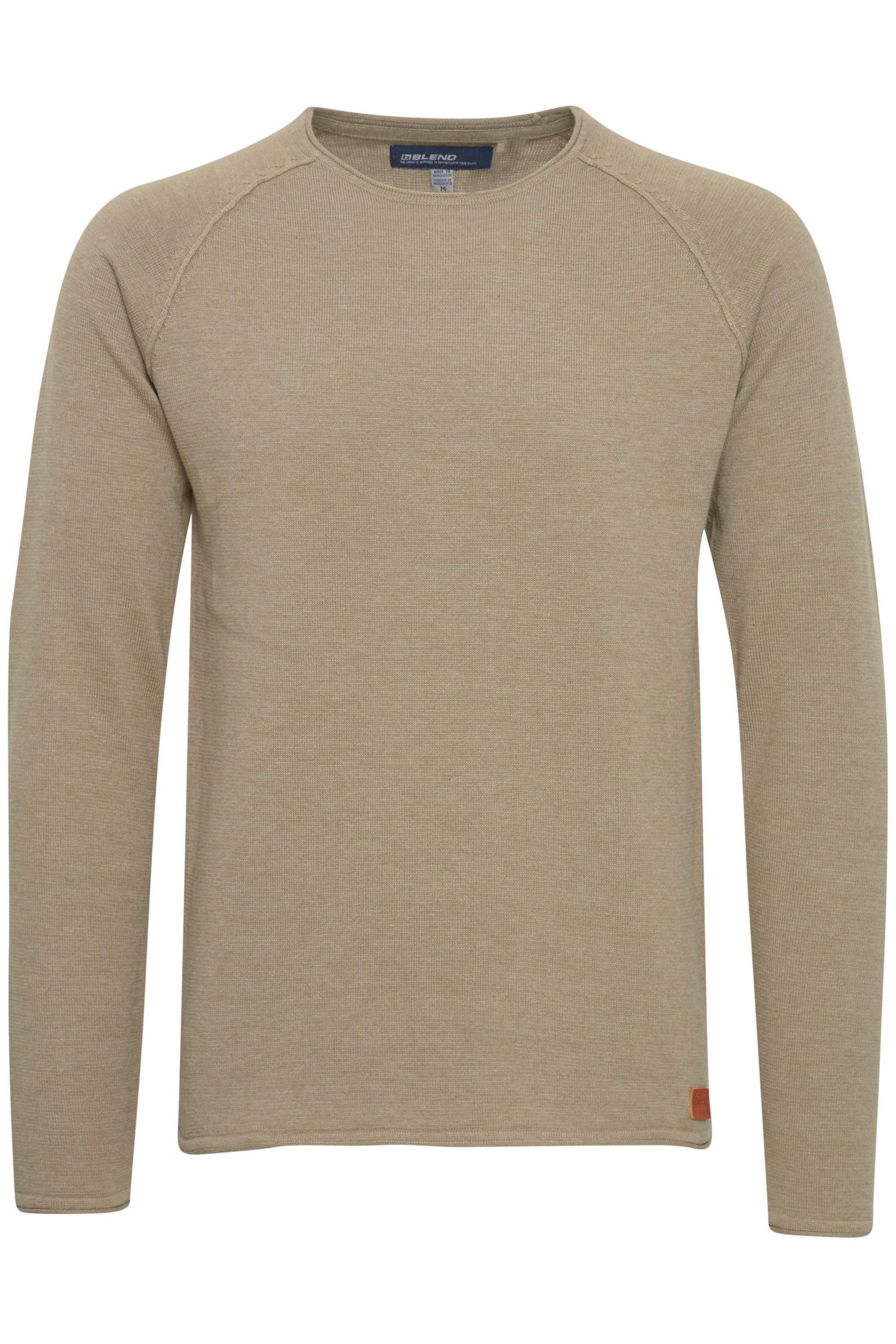 BLEND Trui 'John' in Bruin: voorkant