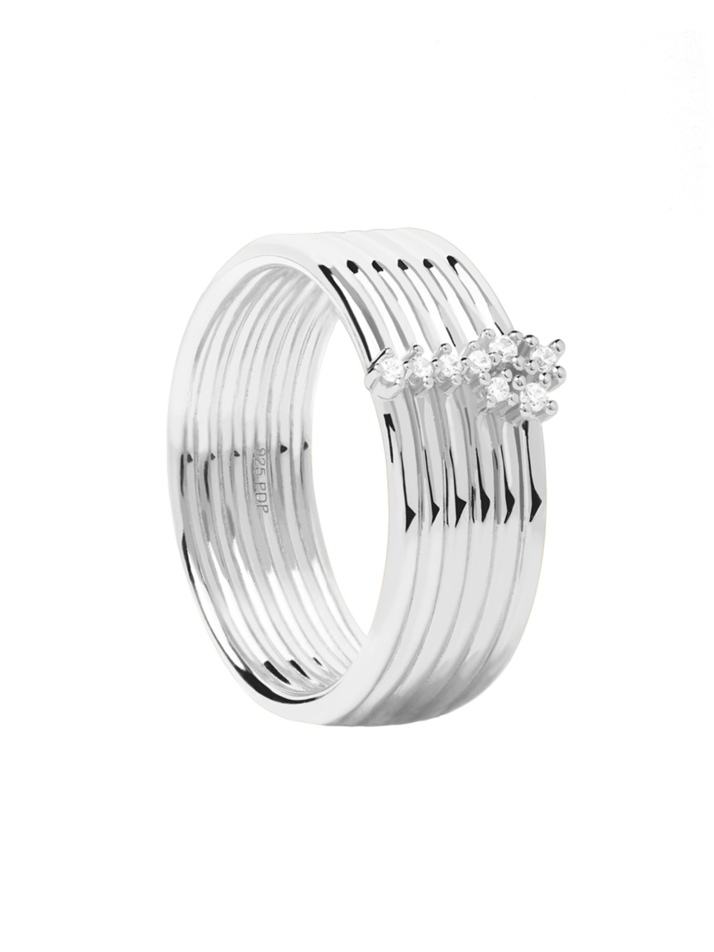 P D PAOLA Ring in Silber: Vorderseite