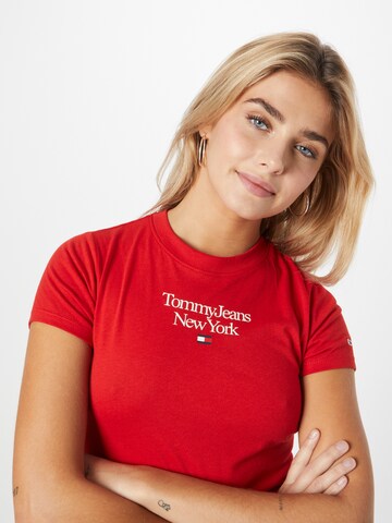 Tommy Jeans Tričko – červená