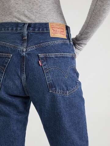 mėlyna LEVI'S ® Prigludęs Džinsai '501 Jeans For Women'