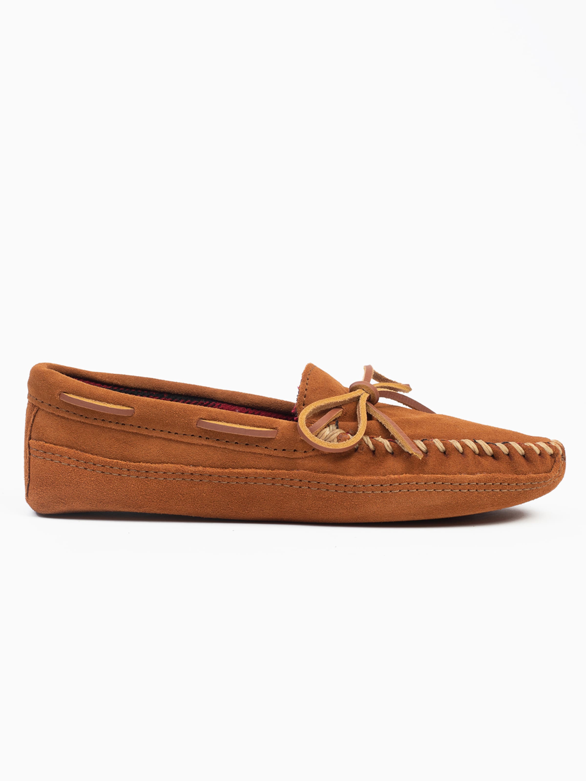 Mocassino 'Doublebottomfleece' di Minnetonka in marrone