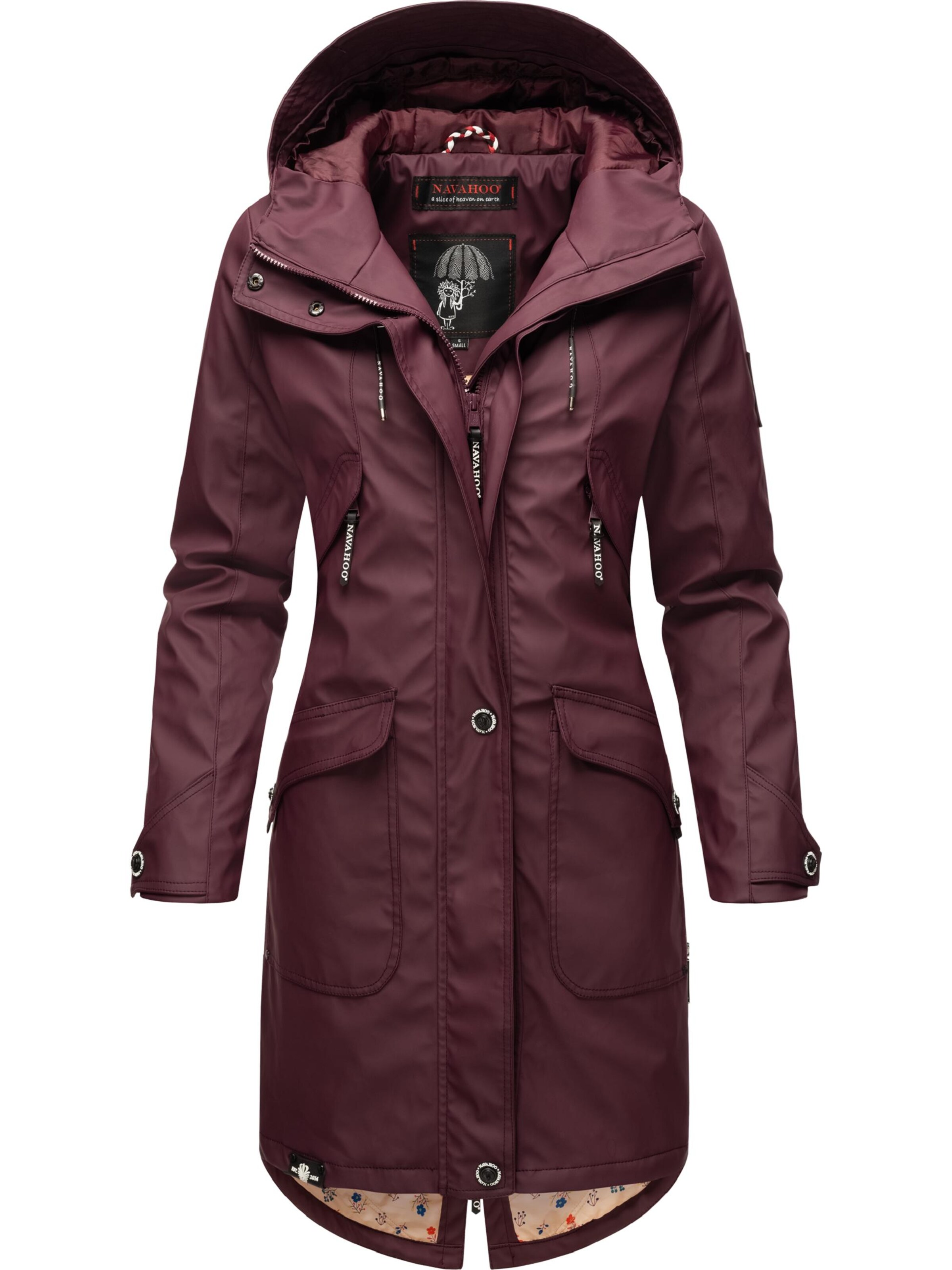 Manteau mi-saison NAVAHOO en rouge