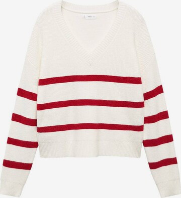 MANGO TEEN Sweater in White: front